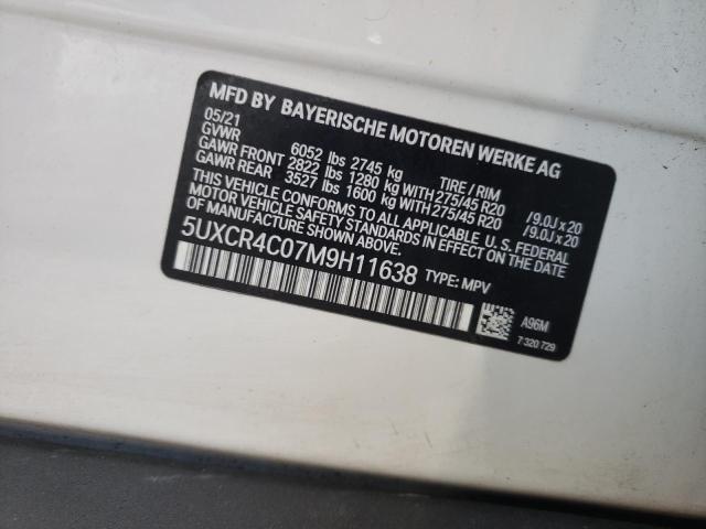 2021 BMW X5 SDRIVE - 5UXCR4C07M9H11638