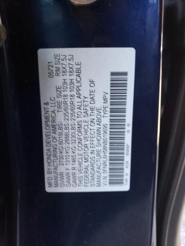 5FNRL6H58NB019695 2022 HONDA ODYSSEY, photo no. 13