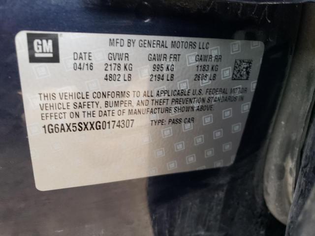 1G6AX5SXXG0174307 Cadillac Cts Luxury Collection