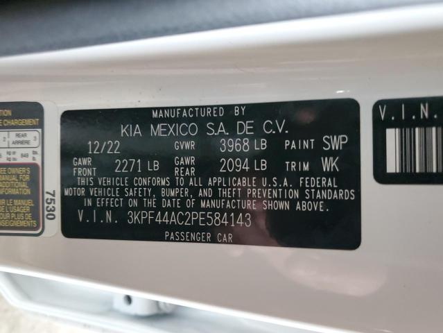 3KPF44AC2PE584143 KIA FORTE GT