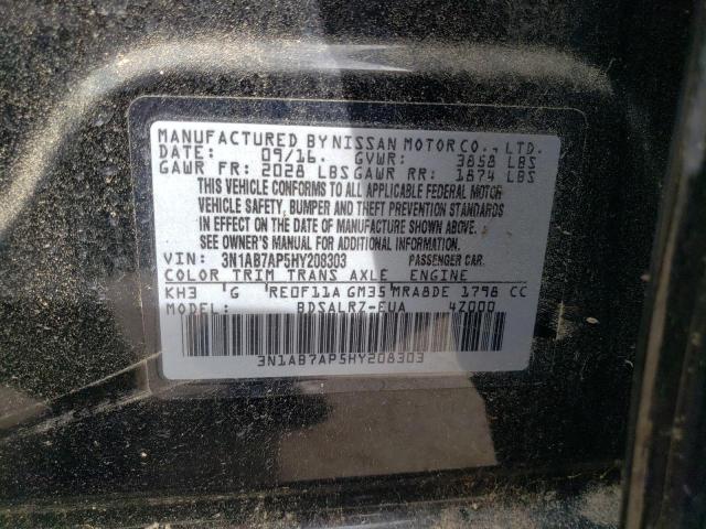 2017 NISSAN SENTRASV - 3N1AB7AP5HY208303
