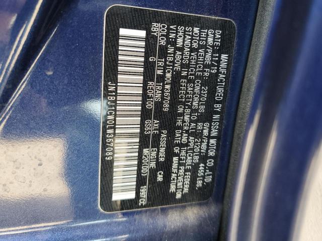 2020 NISSAN ROUGE JN1BJ1CW0LW367089