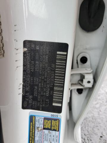 KNAGT4L31G5102873 KIA Optima Lx