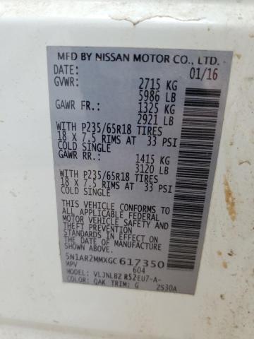 5N1AR2MMXGC617350 Nissan Pathfinder S