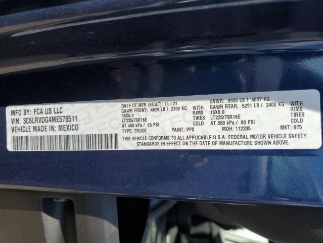 2021 RAM PROMASTER - 3C6LRVDG4ME576511