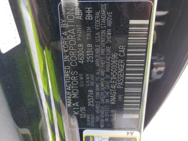 KNAGT4LE1H5010696 KIA OPTIMA HYBRID