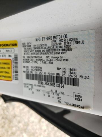 3LN6L2GK2FR613164 Lincoln MKZ