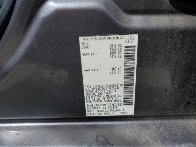 1N4BL4CW2KN324280 Nissan ALTIMA SR