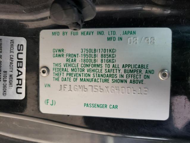 JF1GM6756XG400613 Subaru IMPREZA RS