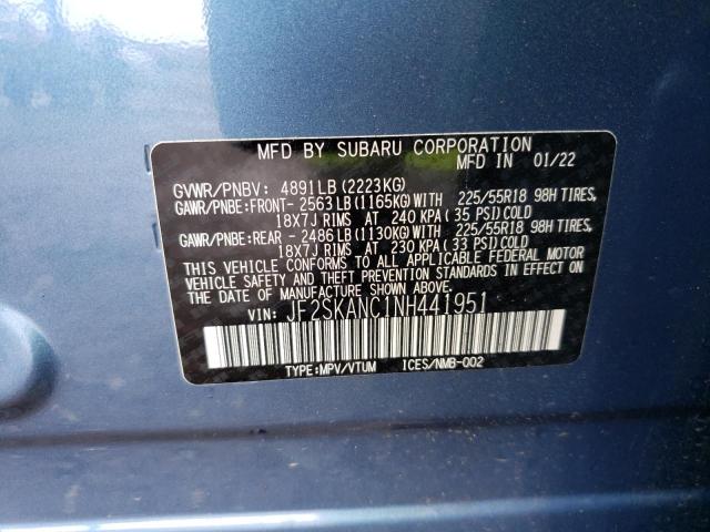 JF2SKANC1NH441951 Subaru Forester Limited