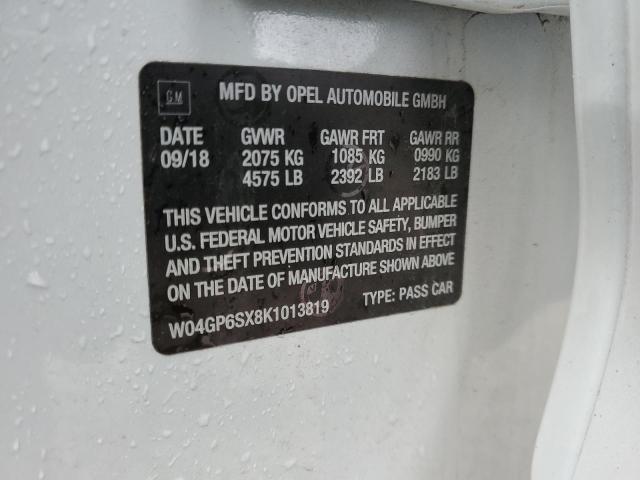 2019 BUICK REGAL ESSE - W04GP6SX8K1013819