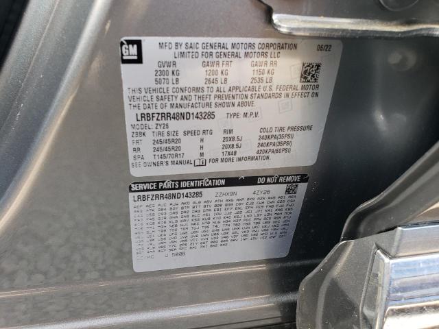2022 BUICK ENVISION A - LRBFZRR48ND143285