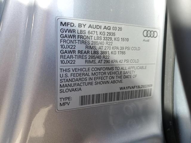 2020 AUDI Q8 PRESTIG - WA1FVAF13LD022809
