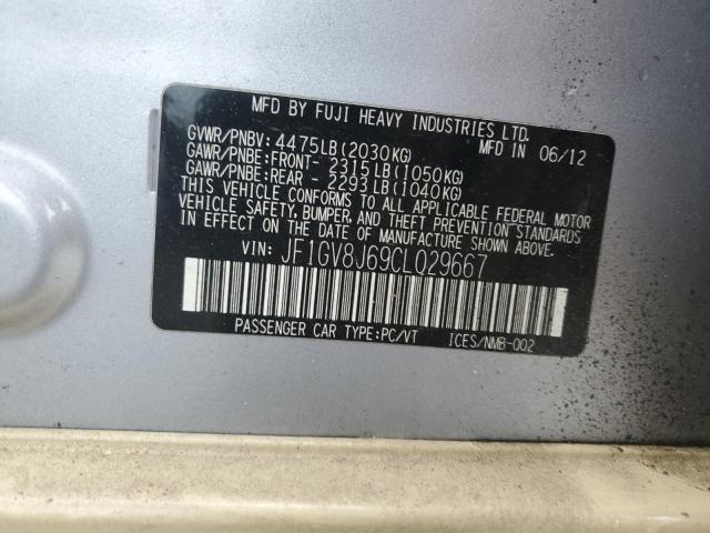 JF1GV8J69CL029667 Subaru Impreza Wrx Sti
