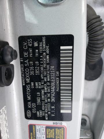 3KPA24AD9LE312174 KIA RIO LX