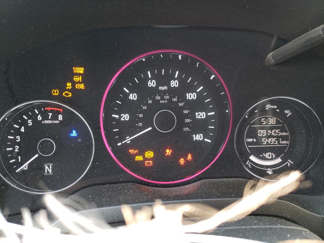 2017 Honda Hr-V Ex VIN: 3CZRU5H58HM722103 Lot: 45478053