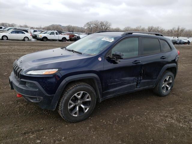 Salvage cars for sale at Billings, MT auction: 2014 Jeep Cherokee Trailhawk