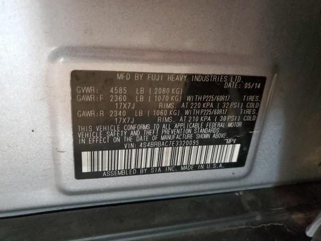 4S4BRBAC7E3320095 Subaru Outback 2.5i