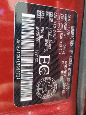 2020 NISSAN QASHQAI JN1BJ1CWXLW391724
