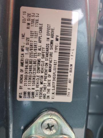 2015 HONDA CROSSTOUR - 5J6TF3H55FL001627