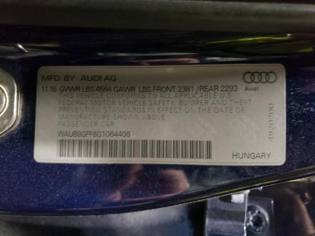 2016 AUDI A3 PREMIUM - WAUB8GFF6G1064406