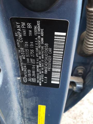 KMHGC4DF5AU070658 Hyundai Genesis 4.6l