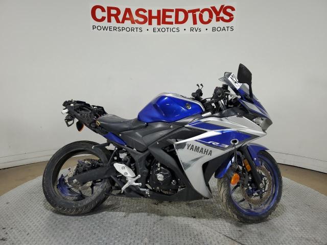 Salvage motorcycles for sale at Dallas, TX auction: 2015 Yamaha YZFR3