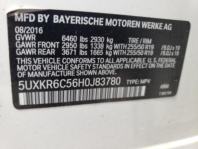 2017 BMW X5 XDRIVE5 - 5UXKR6C56H0J83780