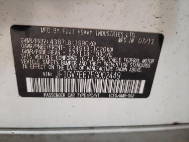JF1GV7E67EG002449 Subaru Impreza Wrx