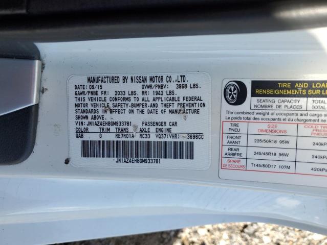 JN1AZ4EH8GM933781 Nissan 370Z BASE