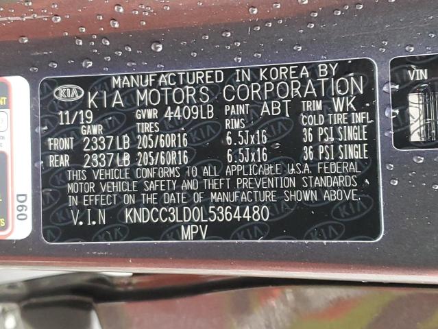 KNDCC3LD0L5364480 KIA Niro Ex Premium
