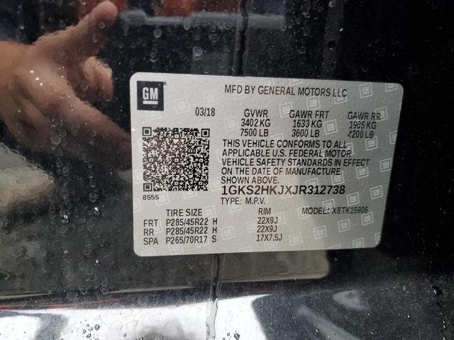 2018 GMC YUKON XL 1GKS2HKJXJR312738