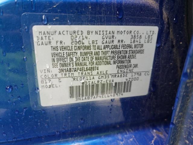 3N1AB7AP4EL648974 Nissan SENTRA S