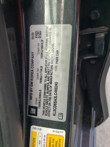 2020 CHEVROLET SPARK KL8CD6SA3LC468245