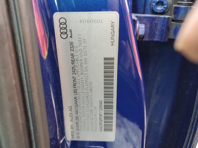 2015 AUDI S3 PRESTIG - WAUFFGFF0F1120040