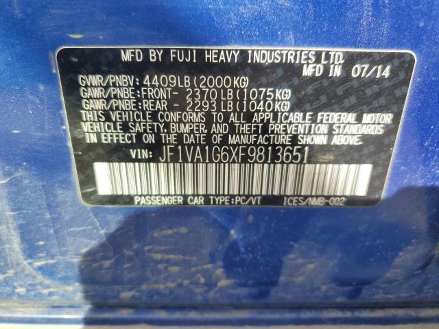 JF1VA1G6XF9813651 Subaru Wrx Limited