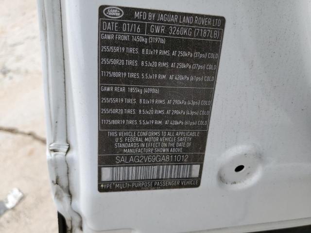 2016 LAND ROVER LR4 HSE - SALAG2V69GA811012