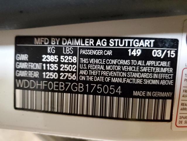 2016 MERCEDES-BENZ E 250 BLUE - WDDHF0EB7GB175054