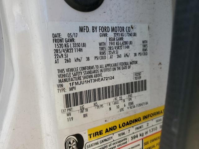 1FMJU1HT3HEA72124 Ford Expedition Xlt