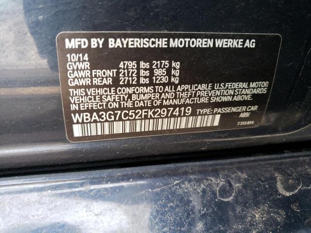 VIN WBA3G7C52FK297419 2015 BMW 3 SERIES no.12