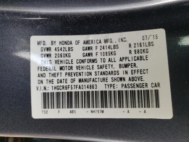 2015 HONDA ACCORD HYB - 1HGCR6F57FA014863