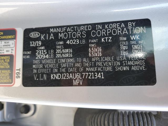 KNDJ23AU6L7721341 KIA SOUL LX