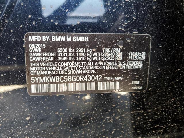 2016 BMW X6 M - 5YMKW8C58G0R43042