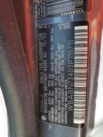 WBABN73403PJ15711 BMW 325 CI