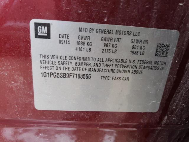 2015 CHEVROLET CRUZE LTZ - 1G1PG5SB9F7108566