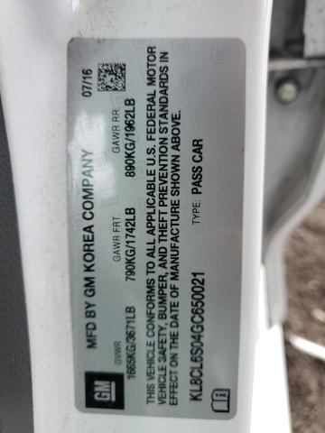 2016 CHEVROLET SPARK EV 2 - KL8CL6S04GC650021
