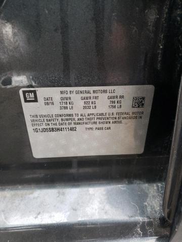 2017 CHEVROLET SONIC LT - 1G1JD5SB3H4111482