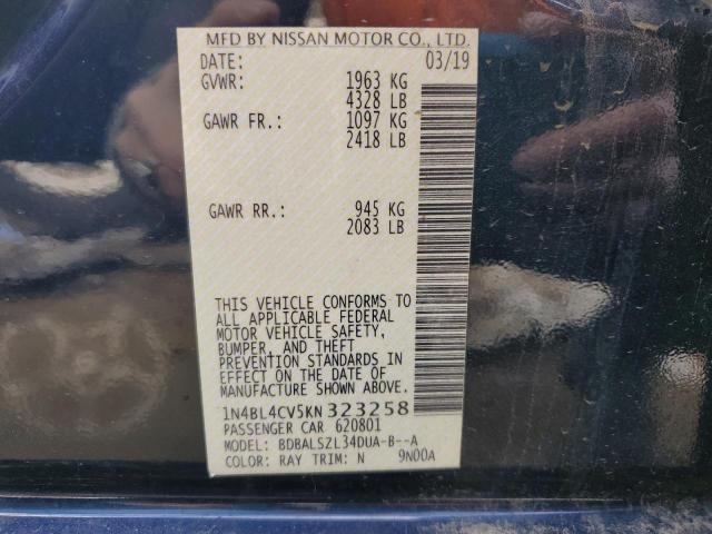 1N4BL4CV5KN323258 Nissan ALTIMA SR