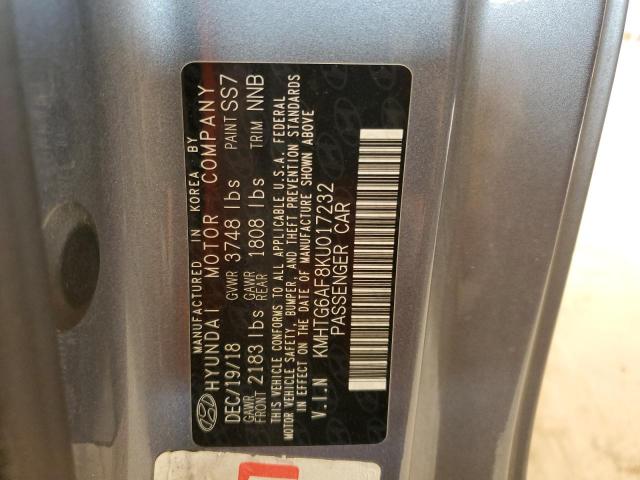 2019 HYUNDAI VELOSTER B - KMHTG6AF8KU017232