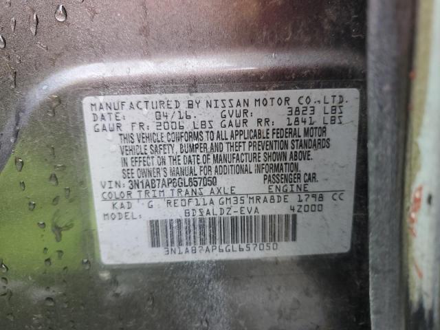 3N1AB7AP6GL657050 Nissan SENTRA S